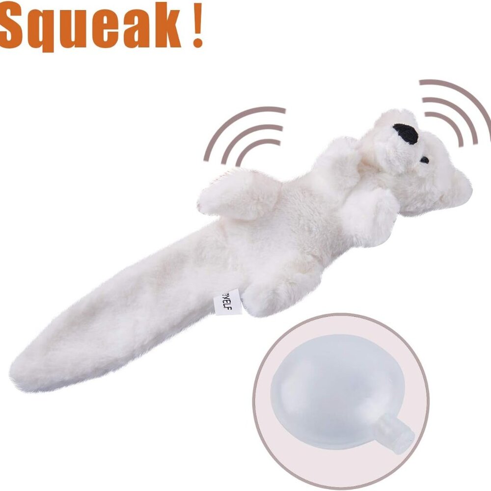 Plush Squeaky Toys for Medium and Large Dogs - No Stuffing, Durable Interactive - Picture 3 of 8